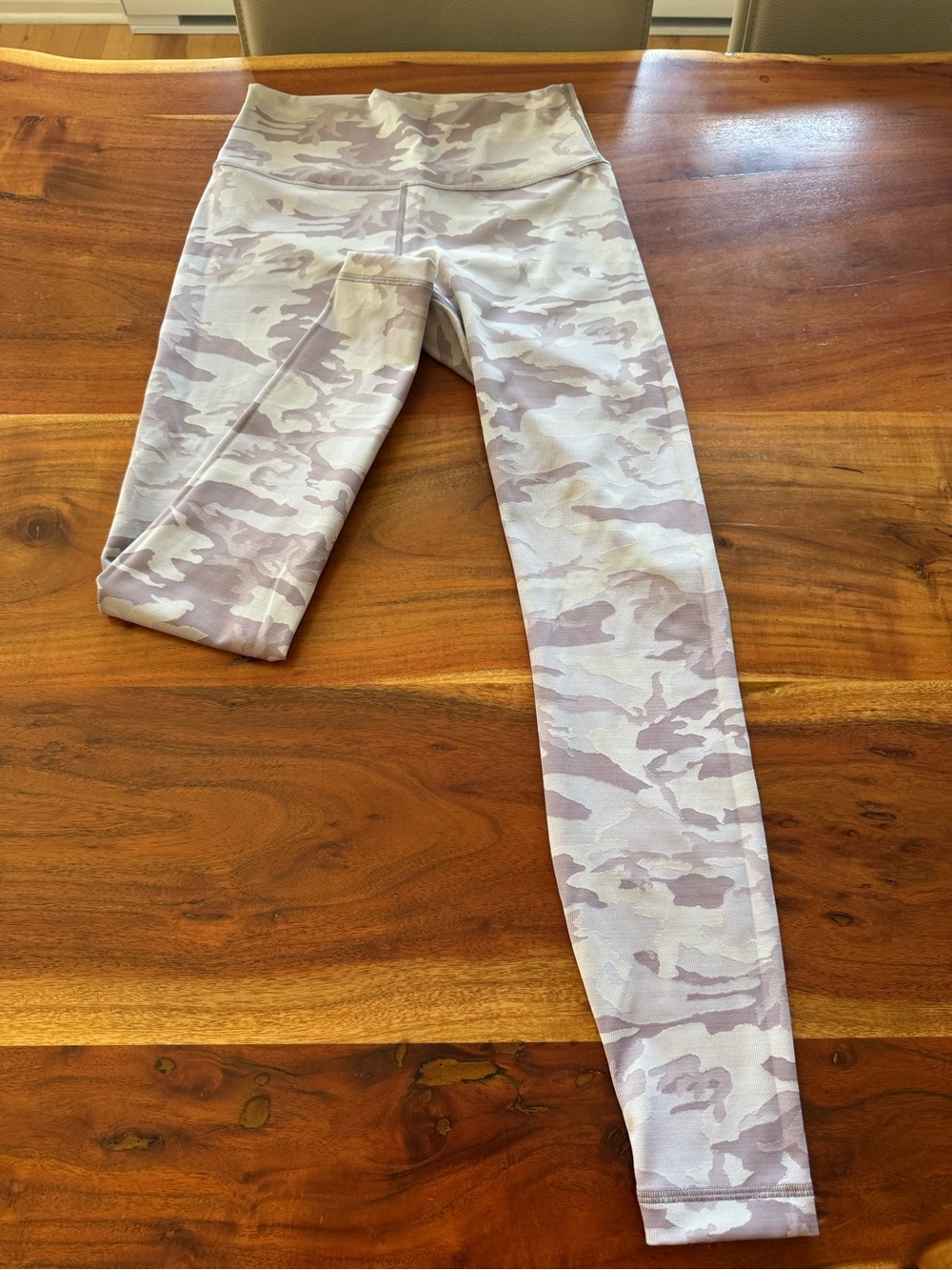 lululemon athletica Lavender and White Camo Leggings